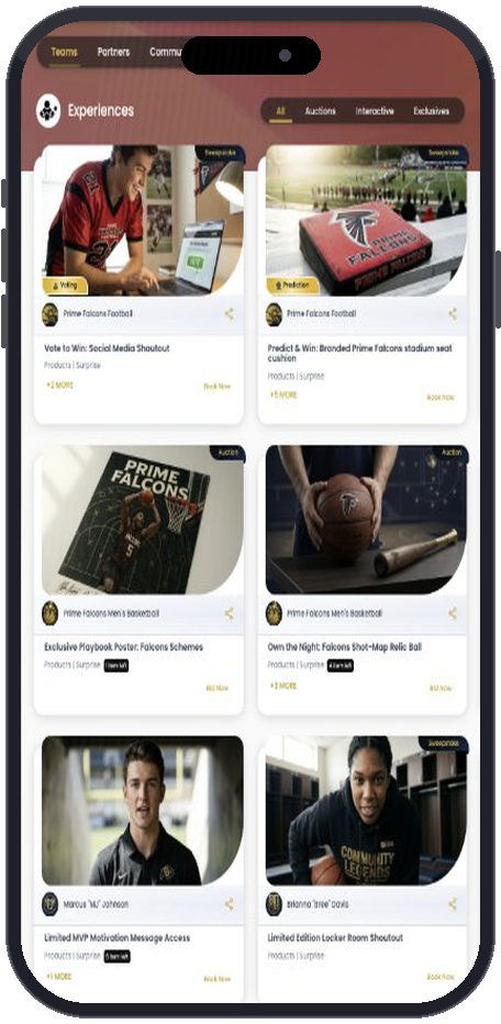LivXP App - Fan Experiences